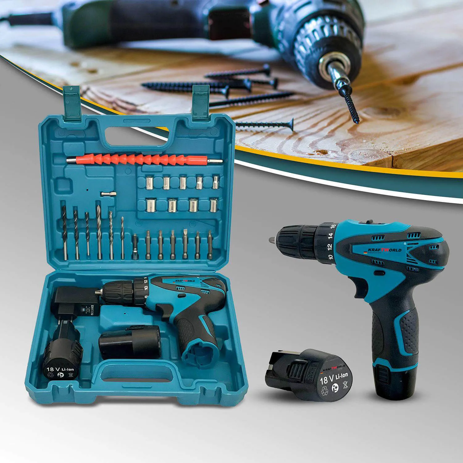 Perceuse à Percussion Lithium 12V Puissance Sans Fil 