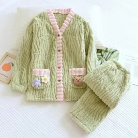 Pyjama molleton femme