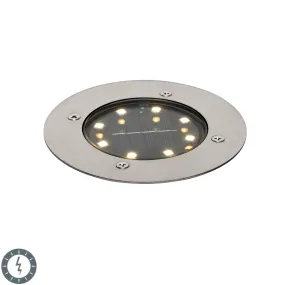 Spot de sol moderne en acier avec LED IP65 Solar - Terry