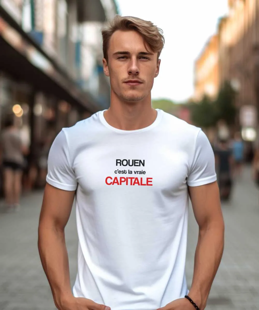 T-Shirt Rouen c'est la vraie capitale