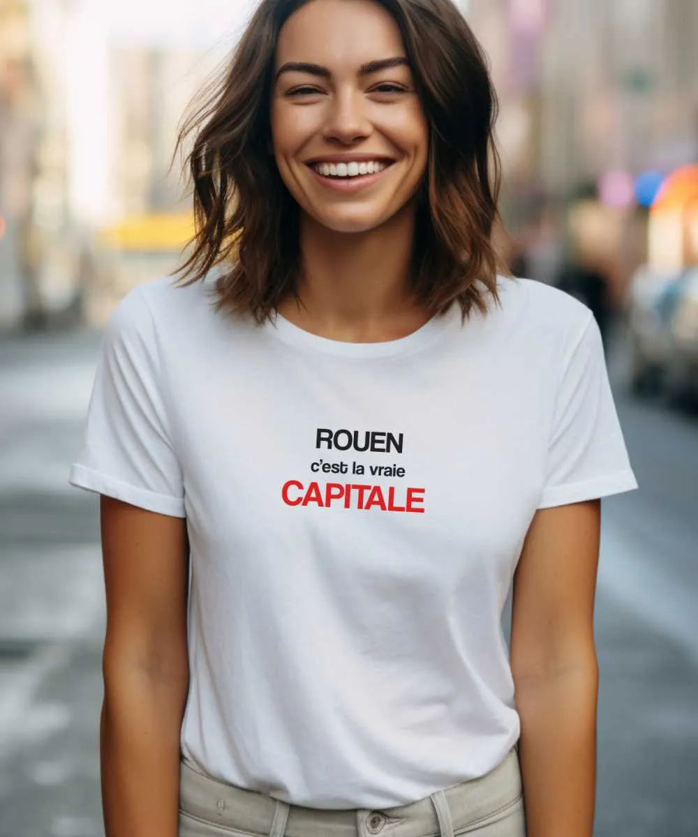 T-Shirt Rouen c'est la vraie capitale